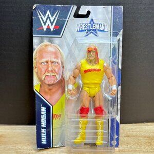 WWE Hulk Hogan Action Figure Mattel WrestleMania Signature Moves Carded READ